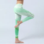 Buddha Stones Mint Cream Mountains Wild Goose Print Sports Leggings Women's Yoga Pants - image 4