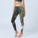 Buddha Stones Ink Painting Mountain Pavilion Print Fitness Leggings Women's Yoga Pants - Gray - US18，UK/AU22，EU50 (4XL) - image 1