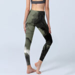Buddha Stones Ink Painting Mountain Pavilion Print Fitness Leggings Women's Yoga Pants - image 6