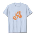 Buddha Stones OM Lotus Flower Cotton Tee T-shirt T-Shirts BS LightCyan 2XL