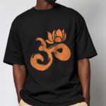 Buddha Stones OM Lotus Flower Cotton Tee T-shirt T-Shirts BS 8