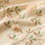 Buddha Stones Wool Shawl 3D Floral Embroidery Tassel Winter Cozy Travel Scarf Wrap Shawl BS 23