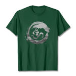 Buddha Stones Om Lotus Cotton Tee T-shirt T-Shirts BS ForestGreen 2XL