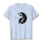 Buddha Stones Yin Yang Tai Chi Pattern Cotton Tee T-shirt T-Shirts BS LightCyan 2XL