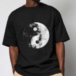 Buddha Stones Yin Yang Tai Chi Pattern Cotton Tee T-shirt T-Shirts BS 6