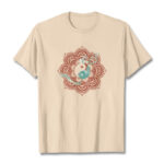 Buddha Stones Mandala Yin Yang Cotton Tee T-shirt T-Shirts BS Bisque 2XL