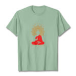 Buddha Stones DON'T HATE MEDITATE Cotton Tee T-shirt T-Shirts BS PaleGreen 2XL