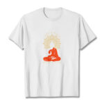 Buddha Stones DON'T HATE MEDITATE Cotton Tee T-shirt T-Shirts BS White 2XL