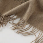 Buddha Stones Wool Shawl Red Peony Embroidery Tassel Winter Cozy Travel Scarf Wrap Shawl BS 2