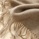 Buddha Stones Wool Shawl White Orange Flower Embroidery Tassel Winter Cozy Travel Scarf Wrap Shawl BS 7