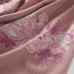 Buddha Stones Wool Shawl Flower Sequin Embroidery Tassel Winter Cozy Travel Scarf Wrap Shawl BS 2