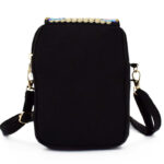 Buddha Stones Inula Flower Peony Embroidery Canvas Shopping Purse Handbag Crossbody Bag Crossbody Bag&Shoulder Bag BS 10