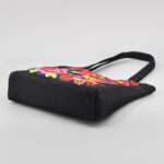 Buddha Stones Galsang Magpie Peony Camellia Chrysanthemum Embroidery Canvas Shopping Purse Handbag Shoulder Bag Shoulder Bag&Handbags BS 10