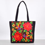 Buddha Stones Galsang Magpie Peony Camellia Chrysanthemum Embroidery Canvas Shopping Purse Handbag Shoulder Bag Shoulder Bag&Handbags BS Double Red Peony