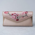 Buddha Stones Magnolia Su Embroidery Wedding Shopping Purse Handbag Crossbody Bag Wallet&Handbags BS Magnolia Pink (Medium) 24*12*5.5cm