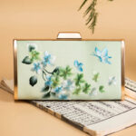 Buddha Stones Carnation Peony Begonia Su Embroidery Wedding Shopping Purse Handbag Crossbody Bag Wallet&Handbags BS Fruit Green (Begonia)20*11cm