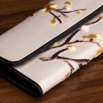 Buddha Stones Plum Bossom Su Embroidery Journey Shopping Long Purse Handbag Wallet&Handbags BS 13