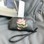 Buddha Stones Lotus Su Embroidery Journey Shopping Purse Handbag Wallet&Handbags BS 2