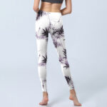 Buddha Stones White Black Bamboo Exercise Leggings Women's Yoga Pants - image 7