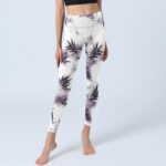 Buddha Stones White Black Bamboo Exercise Leggings Women's Yoga Pants - image 6