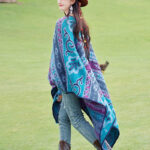 Buddha Stones Tibetan Geometric Horizontal Stripe Flowers Pattern Shawl Fall Winter Warm Soft Scarf Wrap Tibetan Shawl BS 2