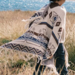 Buddha Stones Tibetan Wave Stripe Geometry Tassels Shawl Fall Winter Cozy Scarf Wrap Tibetan Shawl BS 13
