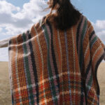 Buddha Stones Tibetan Colorful Stripe Geometry Tassels Shawl Fall Winter Soft Scarf Wrap Tibetan Shawl BS 3