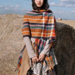 Buddha Stones Tibetan Colorful Stripe Geometry Tassels Shawl Fall Winter Soft Scarf Wrap Tibetan Shawl BS 6