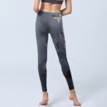 Buddha Stones Auspicious White Crane Pine Tree Print Gym Leggings Women's Yoga Pants - image 7