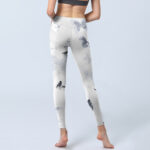 Buddha Stones White Gray Butterfly Print Sports Leggings Women's Yoga Pants - image 7