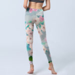 Buddha Stones Colorful Peony Flowers Print Gym Fitness Leggings Women's Yoga Pants - image 7