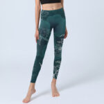 Buddha Stones Peony Flower Magpie Butterfly Print Gym Fitness Leggings Women's Yoga Pants - image 6