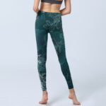 Buddha Stones Peony Flower Magpie Butterfly Print Gym Fitness Leggings Women's Yoga Pants - image 7