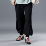 Buddha Stones Solid Color Front Zipper Ramie Linen Men's Pants With Pockets Men's Pants BS 8