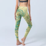 Buddha Stones Blue-green Phoenix Gym Leggings Women's Yoga Pants - image 5