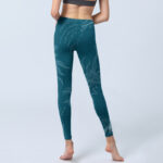 Buddha Stones Blue Koi Fish Flowing Waves Print Gym Leggings Women's Yoga Pants - image 7