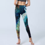 Buddha Stones Blue Peacock Colorful Feathers Print Gym Leggings Women's Yoga Pants - image 7