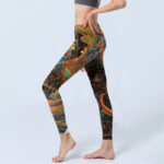 Buddha Stones Vibrant Phoenix Gym Leggings Women's Yoga Pants - image 3