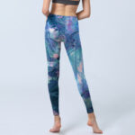 Buddha Stones Lotus Flowers Leaves Birds Gym Leggings Women's Yoga Pants - image 7