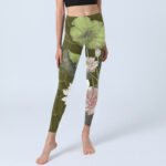 Buddha Stones Lotus Print Gym Leggings Women's Yoga Pants - image 6
