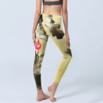 Buddha Stones Pink Blooming And Unbloomed Lotus Print Gym Leggings Women's Yoga Pants - image 5