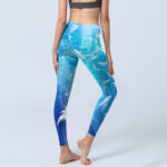 Buddha Stones Fish In The Ocean Print Gym Leggings Women's Yoga Pants - image 5