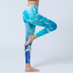 Buddha Stones Fish In The Ocean Print Gym Leggings Women's Yoga Pants - image 4