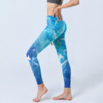 Buddha Stones Fish In The Ocean Print Gym Leggings Women's Yoga Pants - image 3