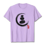 Buddha Stones Zen Circles Cotton Tee T-shirt T-Shirts BS Plum 2XL