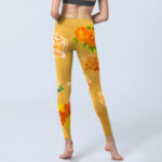 Buddha Stones Vibrant Rose Flowers Print Gym Leggings Women's Yoga Pants - image 7