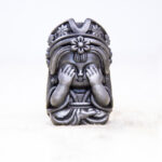 Buddha Stones Handmade Zakiram Iron Powder Rust Cast Resin Statue Zen Home Decoration Decorations BS Polished Version Don't Look 7*4*4cm