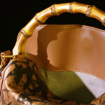 Buddha Stones Lush Bamboo Handle Xiangyunsha Silk Crossbody Bag Hangbags Crossbody Bag&Handbags BS 27