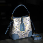 Buddha Stones Handmade Crane Deer Engraving Personalized Song Brocade Crossbody Bag Hangbags Crossbody Bag&Handbags BS 1