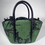 Buddha Stones Curve Bamboo Flower Shape Xiangyunsha Silk Crossbody Bag Hangbags Crossbody Bag&Handbags BS 4